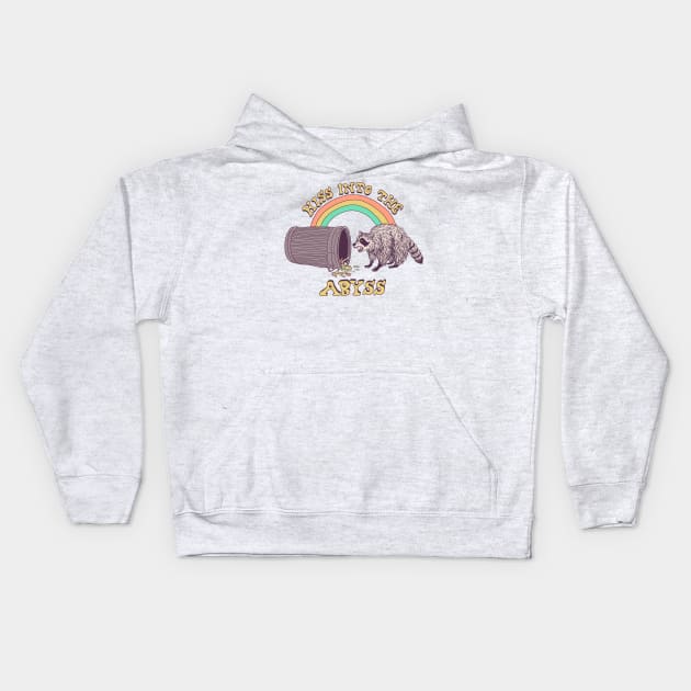 Hiss Into The Abyss Kids Hoodie by Hillary White Rabbit